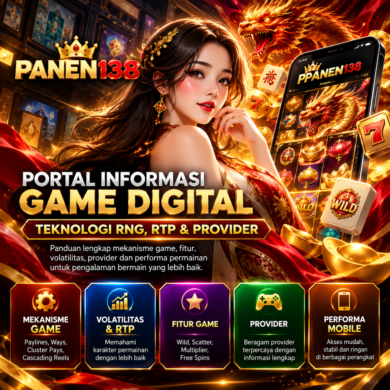 PANEN138: Panduan Mekanisme Game, Volatilitas, Fitur & Provider Digital
